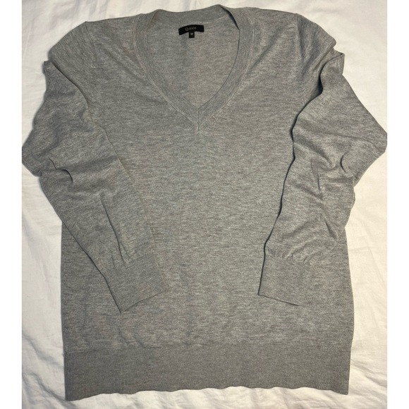 QUINCE Lightweight Cotton Cashmere Cardigan Sweater Set Gray Womens M Minimalist - Picture 12 of 16